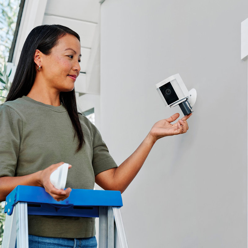 Ring Spotlight Cam Plus Battery - White & Reviews | Wayfair